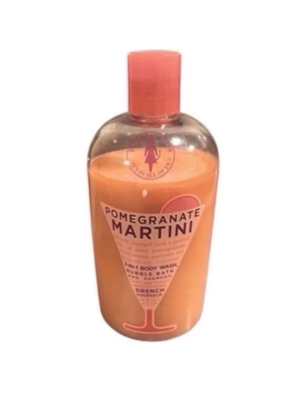 Rare Temptations Pomegranate Martini 3 in 1 Body Wash, Bubble Bath and Shampoo